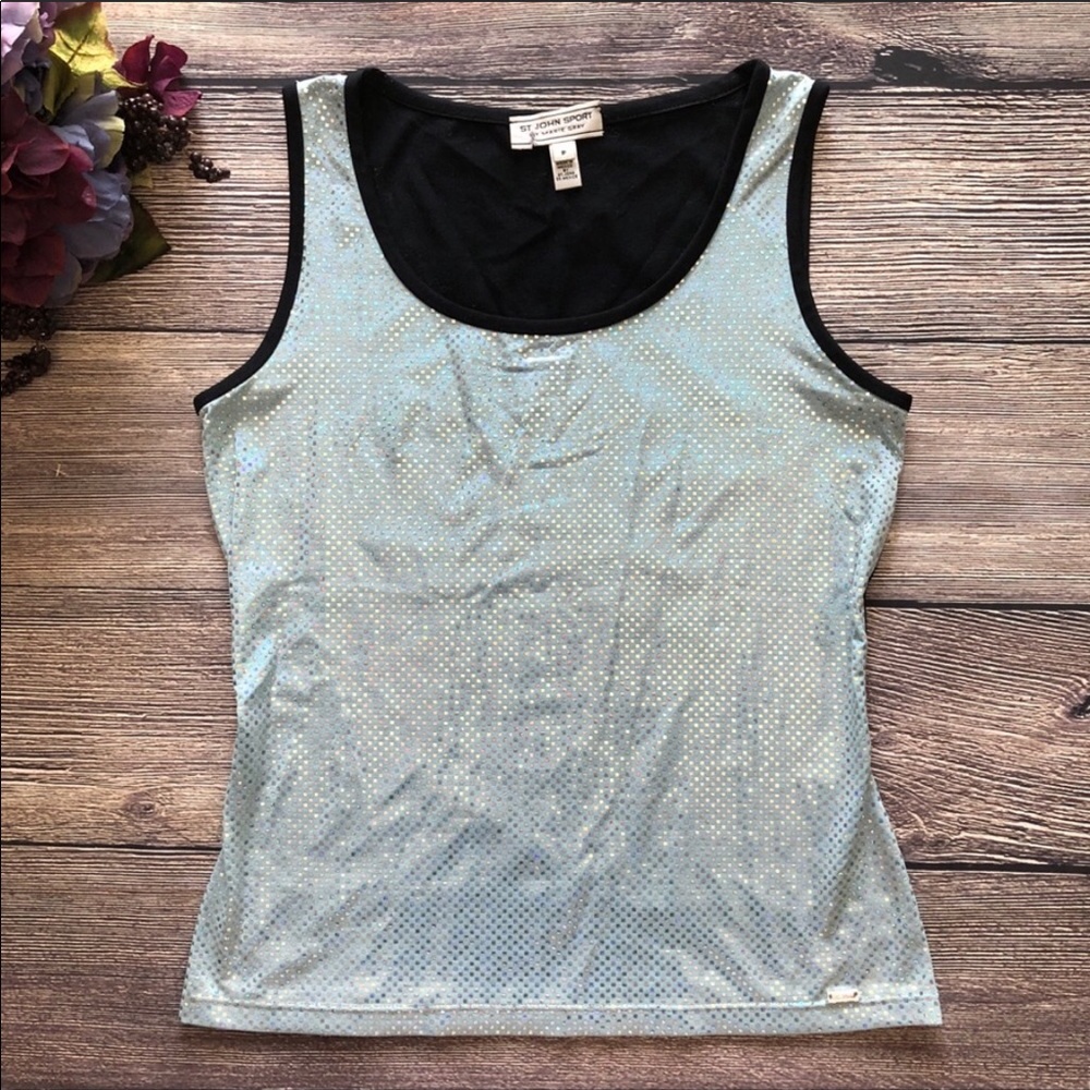 St. John Shimmer pattern tank sz Small